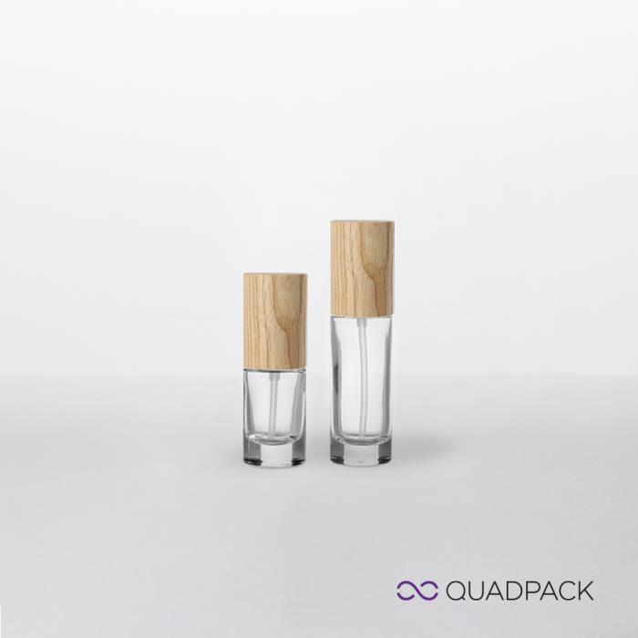 Skin-up bottle with pump Woodacity®